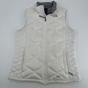 The North Face Kids XL (18) White 550‎ Down Puffer Vest Sleeveless Jacket